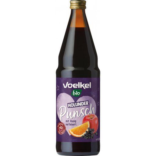 Produktbild - Voelkel - Holunderpunsch -  bio -  Mehrwegflasche - 750ml