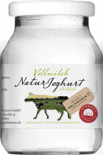 Produktbild - Öko Melkburen - Naturjoghurt - 500g - bio - Pfandglas 