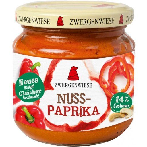 Produktbild - Zwergenwiese - Nuss-Paprika - Aufstrich - bio - vegan - 200g