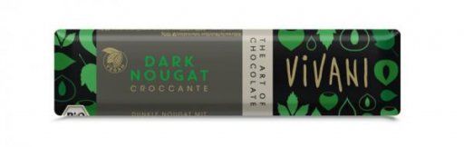 Produktbild - Vivani - Dark Nougat Croccante - Schokoriegel - bio