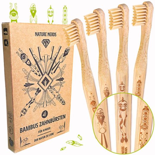 Produktbild - NatureNerds - Kleine Bambus Zahnbürste