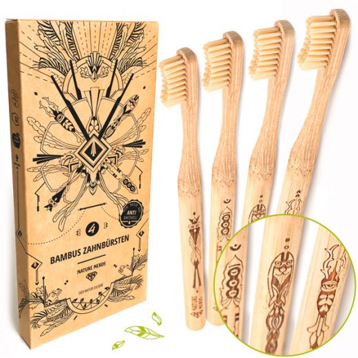 Produktbild - NatureNerds- Bambus Zahnbürste