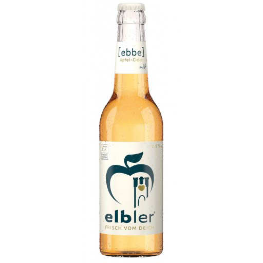Produktbild -  Elbler - Apfel-Cider - „Ebbe“ - bio - 2,5% - 330ml