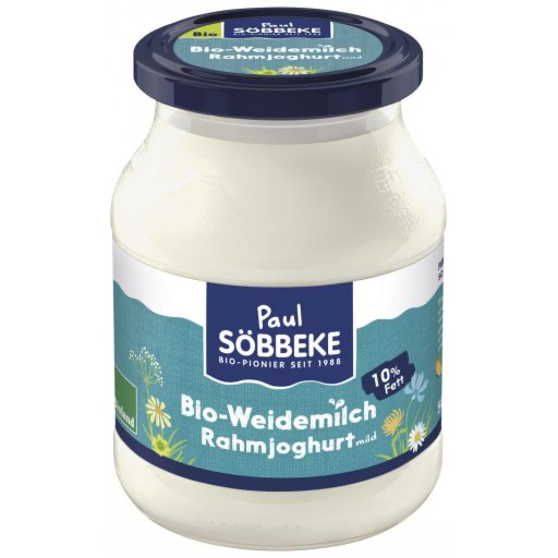 Produktbild - Söbbeke - Rahmjoghurt - Bioland - Pfandglas - 500g