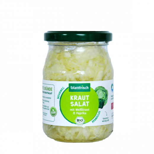 Produktbild - Blattfrisch - Krautsalat - bio - Pfandglas - 250g