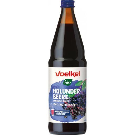 Produktbild - Voelkel - Holunderpunsch -  bio -  Mehrwegflasche - 750ml