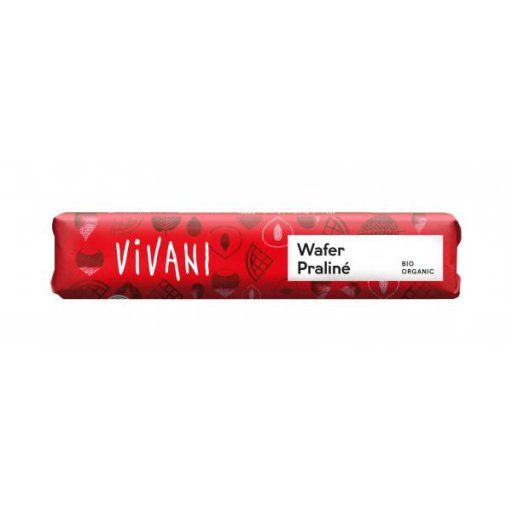 Produktbild - Vivani - Schokoriegel - Wafer Praliné - bio - plastikfrei - 40g