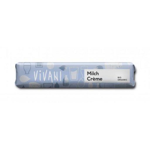 Produktbild - Vivani - Schokoriegel - Milchcreme - bio - plastikfrei - 40g