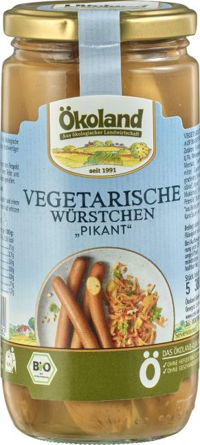 Produktbild - Ökoland - Vegetarische Würstchen pikant (180g)